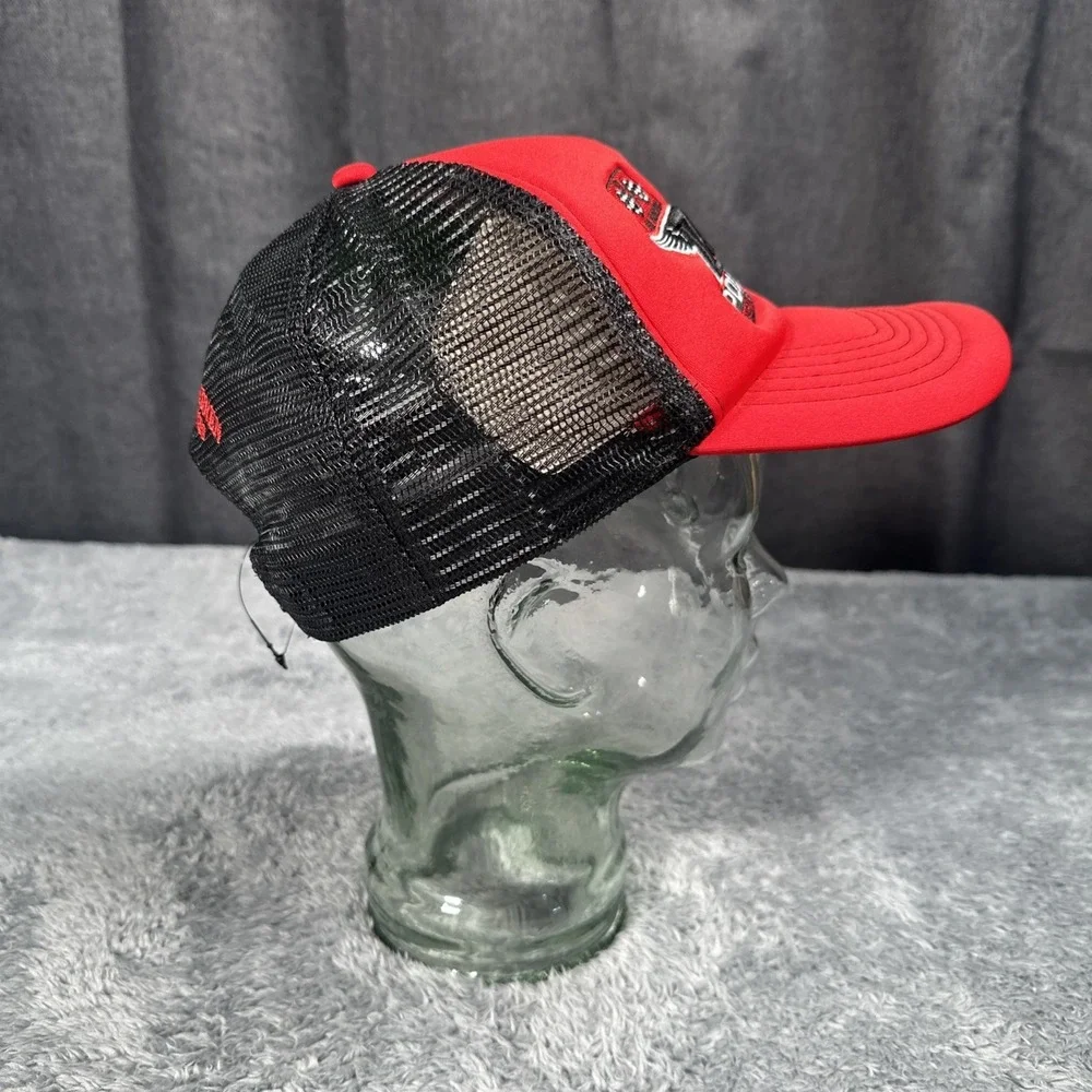Polo Ralph Lauren Hat Cap Snap Back Men's Red Racing Team Mesh Trucker NWOT